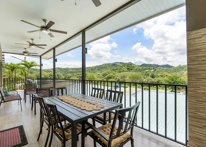 Modern With Lush Mountain Views And Spectacular Shaded Terrace In Private Gated Community Potrero (Guanacaste)